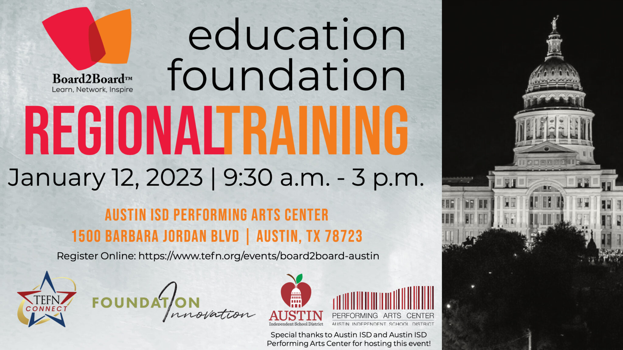 Events Texas Education Foundation Network (TEFN)